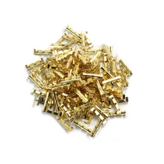 新品 DFsucces 直線 端子 100個 セット 簡単接続 配線加工 圧着端子 DIY 汎用 バイク 自動車用 家電ソケット用 配線コネクター