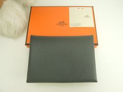 新品未使用 エルメス シルクインコンパクト W刻印 カバン×ノワール 