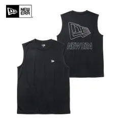 NEW ERA ニューエラ スリーブレス テック Tシャツ メンズ ノースリーブ COOLERA 吸汗速乾 UVカット 抗菌 Outline Logo ブラック(14744554)のサムネイル
