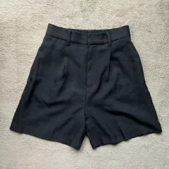 ローリーズファーム LOWRYS FARM タック入り ショーツパンツ ウエストゴム ダークグレー チャコール フリーサイズ LF523047AD