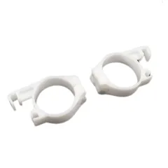 karim フロントフォークガード用 クランプ クリップ 汎用 バイク パーツ 左右セット KDX125 KDX200 KDX250 KLX250 白 保護 プロテクション ガード カスタム (クランプのみ, ホワイト) [ホワイト] [クランプのみ]