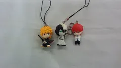 【希少】BLEACH ブリーチスイング フィギュア ストラップ 3体セット 一護 ウルキオラ 石田雨竜B-41
