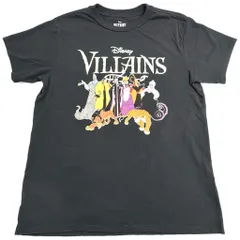 Disney VILLAINS ディズニー ヴィランズ 半袖Ｔシャツ キャラクター ブラック(メンズ XL)中古 古着 X8734