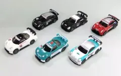 【中古】ミニカー 全6種セット 「サントリーコーヒーボス SUPER GT 2段階変速式 プルバックカーセレクション」 2009年キャンペーン品
