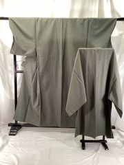 黒紋付セット/喪服＋長襦袢/未使用/正絹/絽/五つ紋/「違い鷹の羽」/衿下ネームなし/夏/美品/仕立上がり/適応身長146～151㎝/9640 黒紋付セット/喪服＋長襦袢/未使用/正絹/絽/五つ紋/「違い鷹の羽」/衿