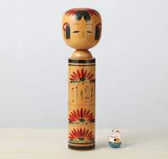 佐藤 翠崕 Suigai 創作 こけし kokeshi 人形 レトロ 薔薇 Retro Sato Suigai佐藤翠崕「甘えん坊 」20,5cm 210g - メルカリ