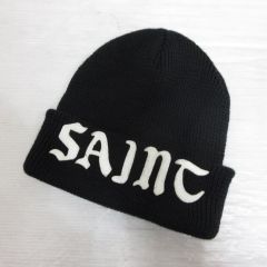セントマイケル24AW ニットキャップ knit cap 黒 - メルカリ