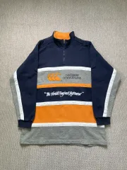 ケンタベリー ニュージーランド ラグビー ハーフ ジップアップスウェット J04142