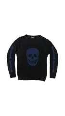 HYSTERIC GLAMOUR ヒステリックグラマー ドクロと骨のニットセーター