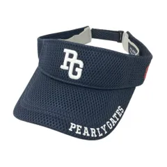 PEARLY GATES パーリーゲイツ  サンバイザー メッシュ  ネイビー系 FR [240101585042] ゴルフウェア ストスト
