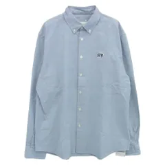 SOPHNET. ソフネット 25SS SOPH-250051 SPN WAPPEN REGULAR FIT B.D SHIRT ボタンダウン ワッペン付 長袖シャツ ライトブルー系 XL【新古品】【未使用】【中古】のサムネイル
