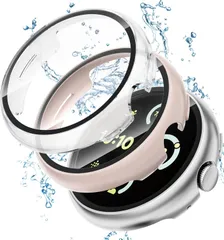 326R832google pixel watch 3 カバー(透明/シルバー/ピンク３色セット)