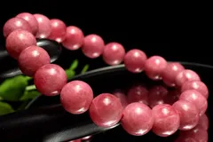 【１点物】春らしい華やかピンク ロードナイト　9mm　ブレスレット パワーストーン 天然石 _MC8077