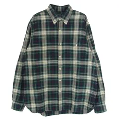 POLO RALPH LAUREN ポロ・ラルフローレン CLASSIC FIT クラシックフィット コットン チェック シャツ ネイビー系 L LG【中古】