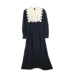Her lip to (ハーリップトゥ) LE GRAND MIDI DRESS レースカラー ル グラン ミディ ロングドレス ブラック レディース 1224305090