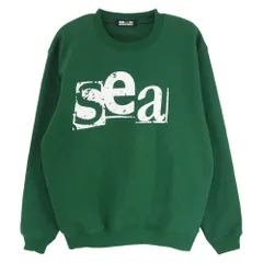 WIND AND SEA ウィンダンシー ×GOD SELECTION XXX ゴッド セレクション ロゴプリント クルーネック スウェット グリーン系 S【中古】