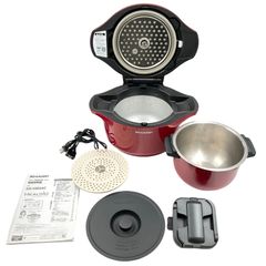 2020年製 SHARP ヘルシオ ホットクック KN-HW24C-R 2.4L - メルカリ
