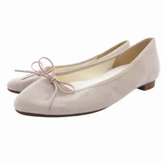 グリーンレーベルリラクシング ユナイテッドアローズ green label relaxing バレエシューズ フラット リボンモチーフ 22.5cm ピンク /GV ■MET1