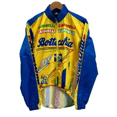 【中古】　DESCENTE　レーシングアウター　ナイロンジャンパー　ハイネック　フルジップ　メッシュ　CARNIELLI　DBC-018　古着　/1301のサムネイル