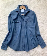 ORIAN per Demi-Luxe  BEAMS 長袖　デニムシャツ　サイズ44のサムネイル