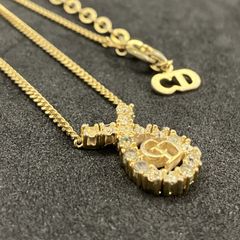 6868 Christian Dior CDロゴ ネックレス ゴールド - メルカリ