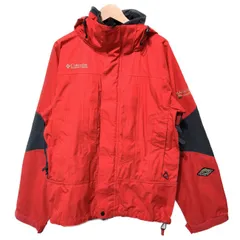 【中古】　Columbia　ナイロンジャンパー　アウター　フード　フルジップ　ワンポイント　TITANIUM　OMNI TECH　レインウェア　アウトドア　古着　/1151
