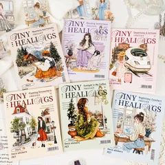 手帳デコ 水彩風 読書 防水 素材 旅行 素材 日記 PET 120枚 アルバム コラージュ 生活スタイル コーヒー ステッカー コラージュ 人物 女子 シール フレークシール