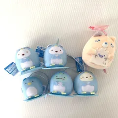 すみっコぐらし しろくまのともだち 氷の上のぺんぎん ちびマスコット 全4種 他 手乗りマスコット 6個