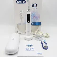 【美品】ブラウン オーラルB iO8 iOM82A11BCWT-W ホワイトアラバスター 電動歯ブラシ 本体
