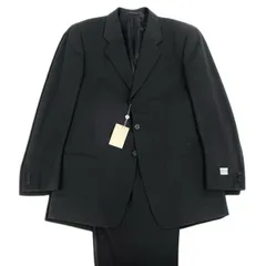 3d15 ARMANI COLLEZIONI アルマーニコレッツォーニ セットアップスーツ シングルスーツ フォーマル ビジネス サイズ54/R ブラック 無地 メンズ 紳士服o07t