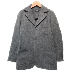 【中古】　A.P.C.　テーラードジャケット　ジャケット　ハーフコート　アウター　無地　ウール　シングルボタン　セミカジュアル　カジュアル　古着　/1587のサムネイル