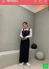 デニムサロペットワンピース