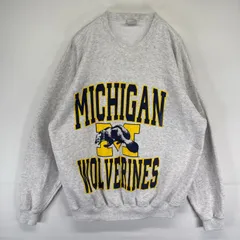 古着 サンティースウェット SANTEE Sweats USA製 スウェット クルーネック カレッジロゴ トレーナー XL  グレー系 メンズ