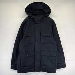 古着 ギャップ GAP ジャケット フルジップ フーディ アウター 無地 スナップボタン S  ブラック系 メンズ