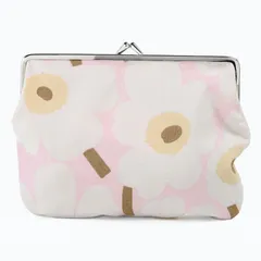 新品 マリメッコ marimekko 小物入れ ポーチ コスメ 化粧ポーチ ペンケース がま口 ミニ ウニッコ プオリカス ピンク オフホワイト サンド 75337 075337 315 北欧雑貨 北欧デザイン ネコポス