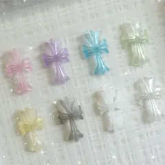 オーダー専用　　3d クロス　クリア　ネイルパーツ♡