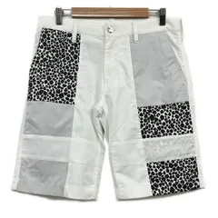 DANCE WITH DRAGON(ダンスウィズドラゴン) ハーフパンツ サイズ2 M メンズ美品  白×黒×ダークグレー 豹柄