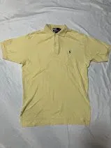RALPH LAUREN ワンポイント ポロシャツ イエロー S US古着