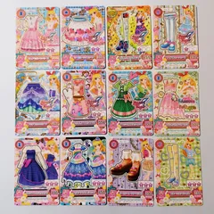 ⑤ 星宮いちご 12枚セット ピュアリボンワンピース ローズガーデンスカート スイートツインズブーティー アイスブルーシューズ アクアスワンスカート プリズムハートセットアップ フレッシュスプラウトワンピ ほか ／ アイカツ！Aikatsu！