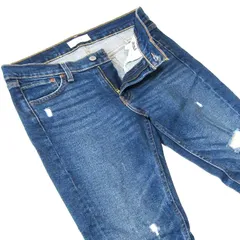 LEVI’Sリーバイス▼ストレッチスキニーデニム▼ダメージ加工▼27インチ▼ウエスト約78cm