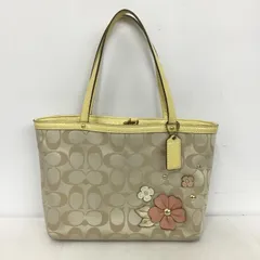 COACH コーチ ハンドバッグ F47242 シグネチャー フラワーモチーフ
