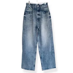新品未使用 AZUL BY MOUSSY アズールバイマウジー AZUL DENIM ハイウエストワイドデニム 250ISS11-004J L/BLU ライトブルー 管理番号：353-2697