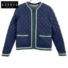 Tory Burch トリーバーチ 39514 ﾈｲﾋﾞｰ ｷﾙﾃｨﾝｸﾞ ﾘﾊﾞｰｼﾌﾞﾙ ﾀﾞｳﾝｼﾞｬｹｯﾄ XS