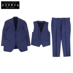 HUGO BOSS ヒューゴボス 美品 コロンボ Hervers 3P スーツ セットアップ メンズ ネイビー 54 54