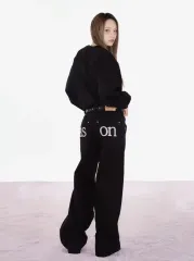 アズオン ワイド パンツ ブラック 出品