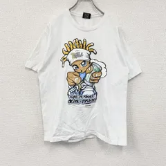 SPIRIT　半袖プリントTシャツ　BBOY　HIPHOP　ヒップホップ　白　ホワイト　Lサイズ　古着