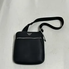 [浜館79-2268]　[店舗併売品] EMPORIO ARMANI エンポリオ アルマーニ ASV フラットショルダーバッグ イーグルプレート付き [中古品]のサムネイル