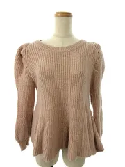 スナイデル snidel セーター ニット 長袖 クルーネック ウール混 F ピンク /MY31