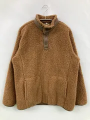 White Mountaineering ブルゾン M ブラウン ボア 無地 ワンポイント ミドル丈 フードなし プルオーバー