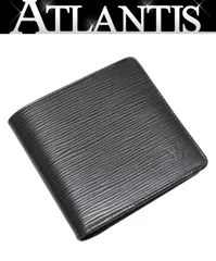 ルイヴィトン Louis Vuitton ポルトフォイユ・マルコ 二つ折り財布 エピ 黒 M63652 【74342】